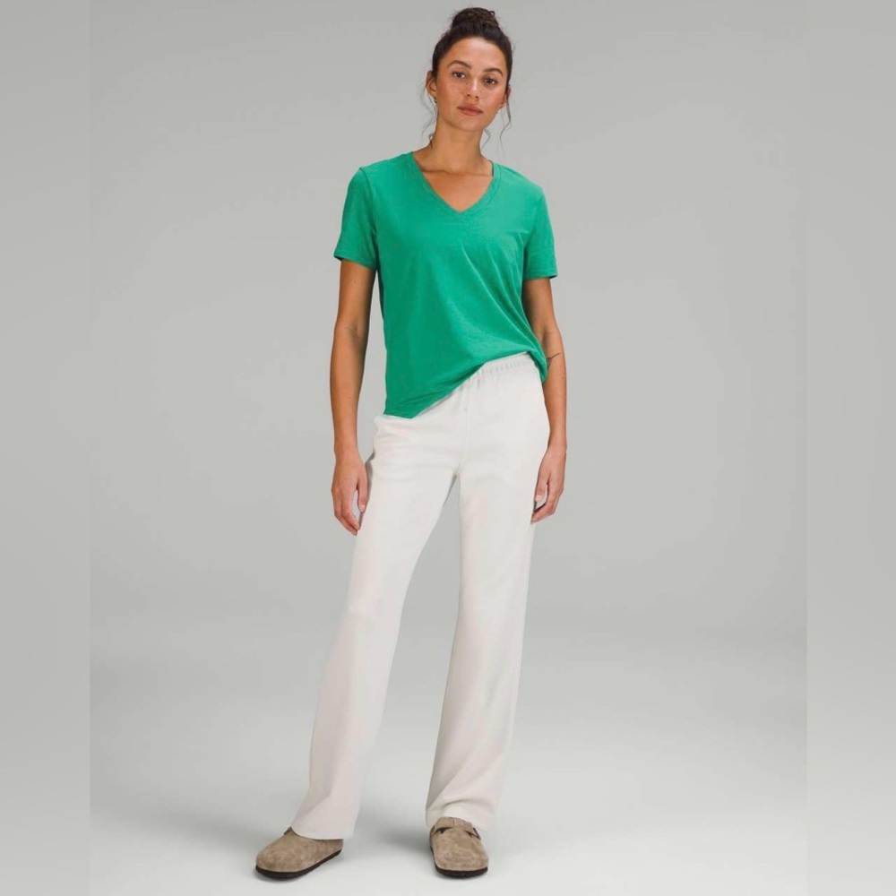 Lululemon Love V-Neck T-Shirt in Maldives Green - Picture 2 of 10